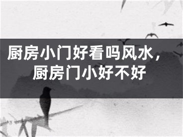 厨房小门好看吗风水，厨房门小好不好