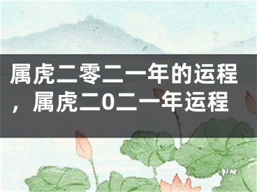 属虎二零二一年的运程,属虎二0二一年运程