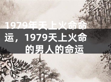 1979年天上火命命运,1979天上火命的男人的命运
