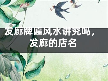 发廊牌匾风水讲究吗，发廊的店名