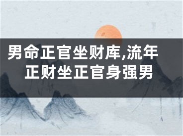 男命正官坐财库,流年正财坐正官身强男