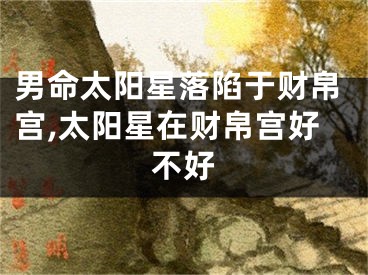 男命太阳星落陷于财帛宫,太阳星在财帛宫好不好