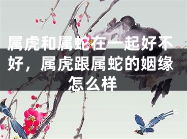 属虎和属蛇在一起好不好,属虎跟属蛇的姻缘怎么样