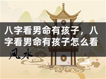 八字看男命有孩子,八字看男命有孩子怎么看