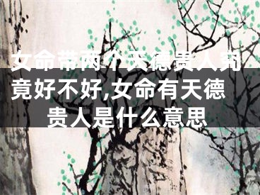 女命带两个天德贵人究竟好不好,女命有天德贵人是什么意思