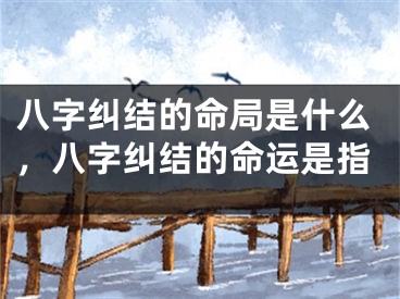 八字纠结的命局是什么，八字纠结的命运是指