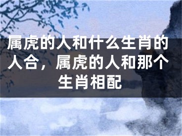 属虎的人和什么生肖的人合,属虎的人和那个生肖相配