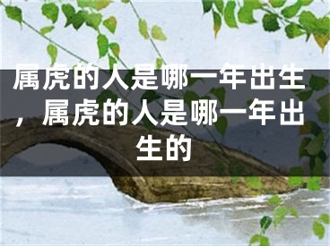 属虎的人是哪一年出生,属虎的人是哪一年出生的