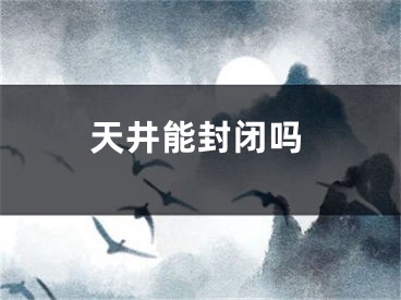 天井能封闭吗