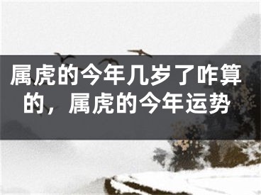 属虎的今年几岁了咋算的,属虎的今年运势