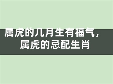 属虎的几月生有福气，属虎的忌配生肖
