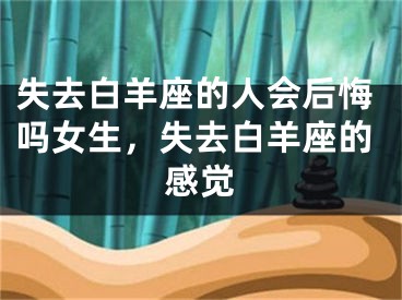 失去白羊座的人会后悔吗女生，失去白羊座的感觉