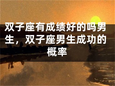 双子座有成绩好的吗男生，双子座男生成功的概率