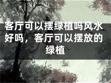 客厅可以摆绿植吗风水好吗，客厅可以摆放的绿植