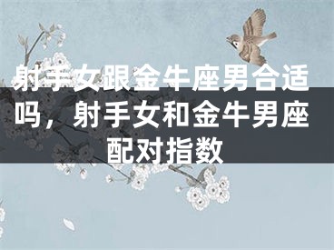 射手女跟金牛座男合适吗，射手女和金牛男座配对指数