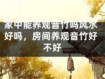 家中能养观音竹吗风水好吗，房间养观音竹好不好