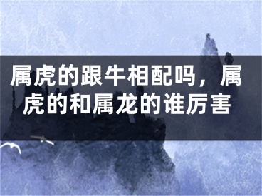 属虎的跟牛相配吗，属虎的和属龙的谁厉害