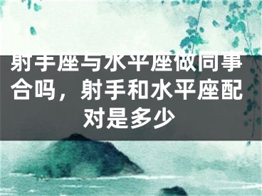 射手座与水平座做同事合吗，射手和水平座配对是多少