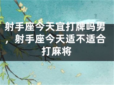射手座今天宜打牌吗男，射手座今天适不适合打麻将