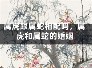 属虎跟属蛇相配吗,属虎和属蛇的婚姻