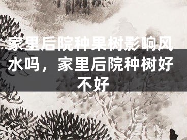 家里后院种果树影响风水吗,家里后院种树好不好