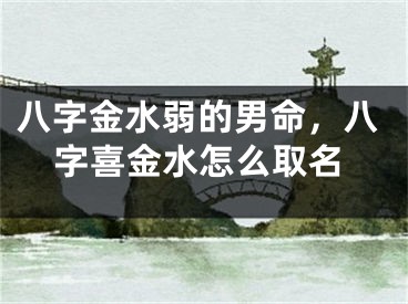 八字金水弱的男命，八字喜金水怎么取名
