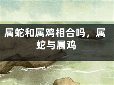 属蛇和属鸡相合吗,属蛇与属鸡