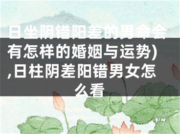 日坐阴错阳差的男命会有怎样的婚姻与运势),日柱阴差阳错男女怎么看