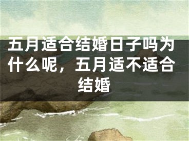 五月适合结婚日子吗为什么呢,五月适不适合结婚