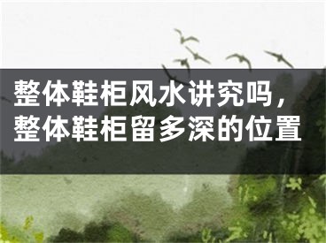 整体鞋柜风水讲究吗，整体鞋柜留多深的位置