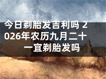 今日剃胎发吉利吗 2026年农历九月二十一宜剃胎发吗