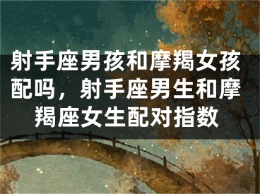 射手座男孩和摩羯女孩配吗,射手座男生和摩羯座女生配对指数