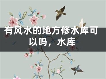 有风水的地方修水库可以吗,水库