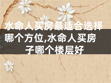 水命人买房最适合选择哪个方位,水命人买房子哪个楼层好