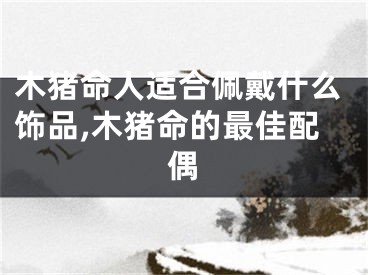 木猪命人适合佩戴什么饰品,木猪命的最佳配偶