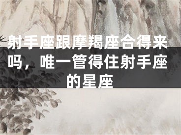 射手座跟摩羯座合得来吗，唯一管得住射手座的星座