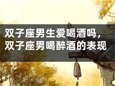 双子座男生爱喝酒吗,双子座男喝醉酒的表现
