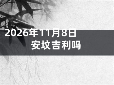 2026年11月8日安坟吉利吗