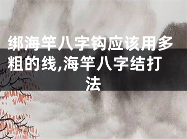 绑海竿八字钩应该用多粗的线,海竿八字结打法
