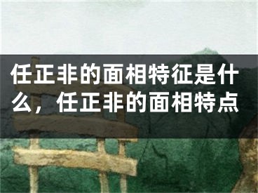 任正非的面相特征是什么,任正非的面相特点