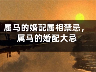 属马的婚配属相禁忌，属马的婚配大忌