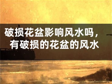 破损花盆影响风水吗，有破损的花盆的风水