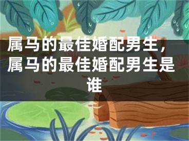 属马的最佳婚配男生,属马的最佳婚配男生是谁