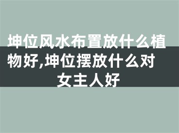 坤位风水布置放什么植物好,坤位摆放什么对女主人好