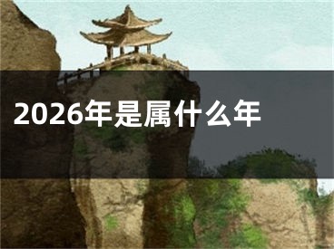 2026年是属什么年