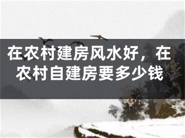 在农村建房风水好，在农村自建房要多少钱
