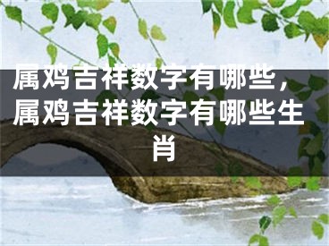 属鸡吉祥数字有哪些，属鸡吉祥数字有哪些生肖
