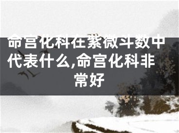 命宫化科在紫微斗数中代表什么,命宫化科非常好