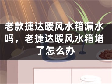 老款捷达暖风水箱漏水吗，老捷达暖风水箱堵了怎么办