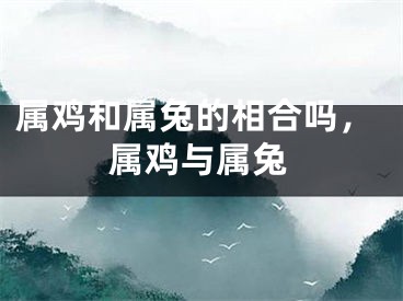 属鸡和属兔的相合吗,属鸡与属兔